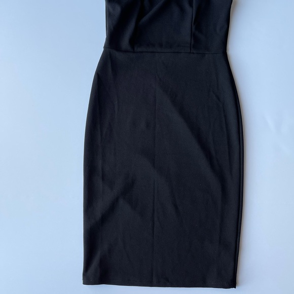 LINE 6IX BLACK SPAGHETTI STRAP TULLE SLEEVE DRESS - Picture 6 of 12